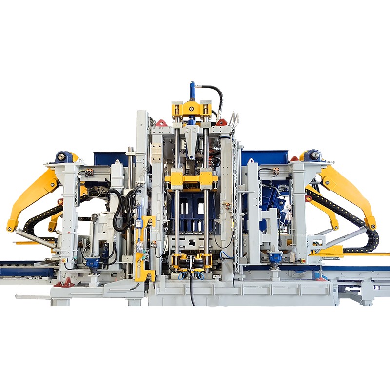 In elkaar grijpende bloksteenvervaardigingsmachine